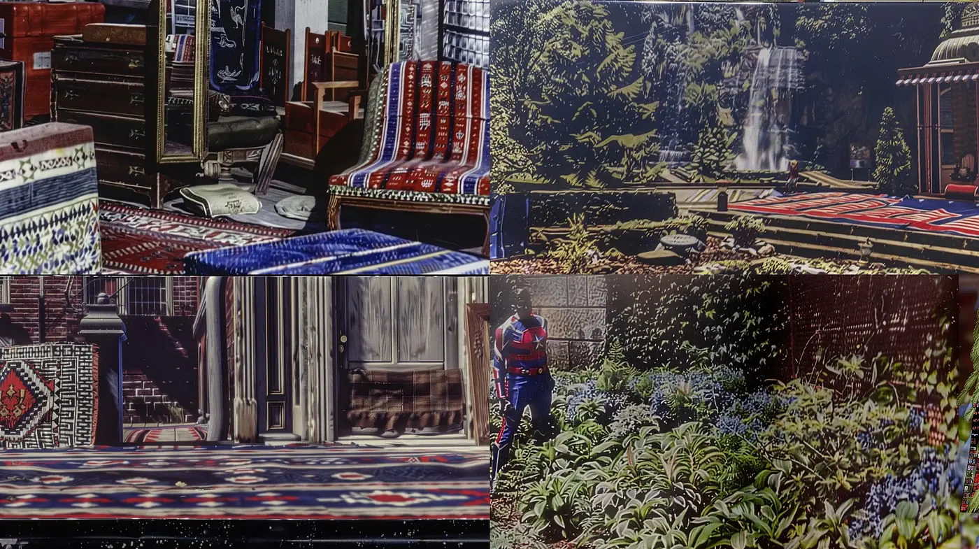 Saturated Tapestry of Textured Elegance: A Fusion of Photorealism and Artistic Flair - Midjourney sref style