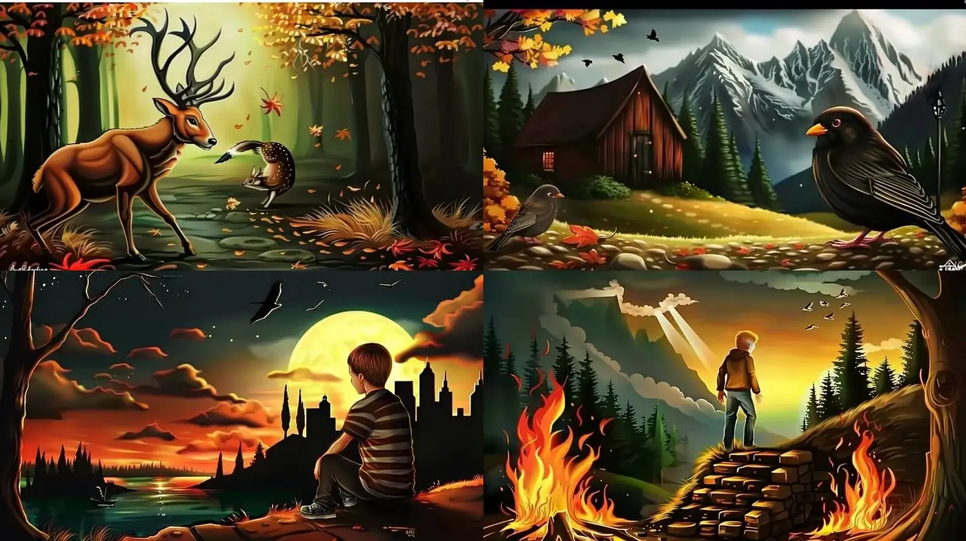 Enchanted Twilight Vistas with Luminous and Warm Hues - Midjourney sref style