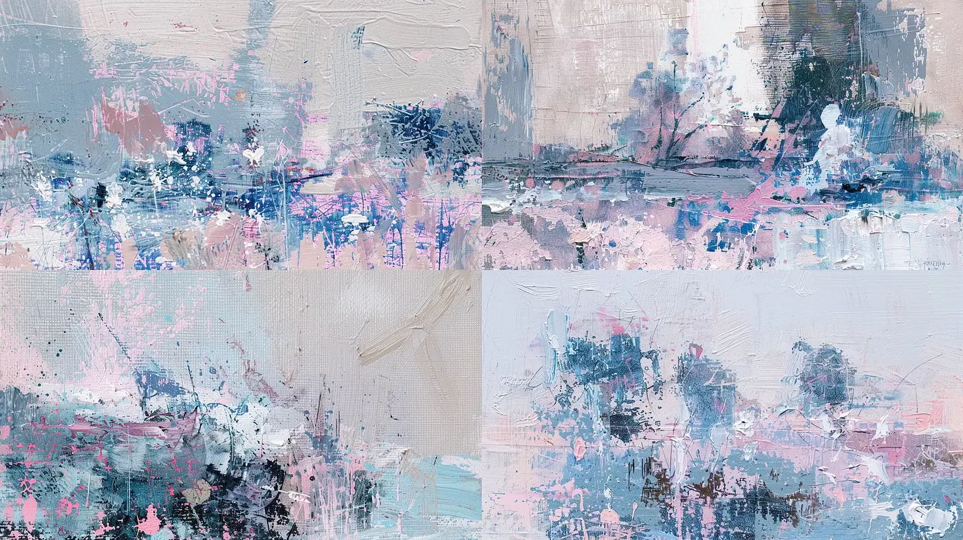Ethereal Brushwork with Abstract Expressionist Undertones - Midjourney sref style
