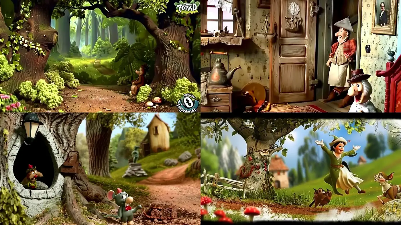Enchanted Storybook Countryside: A Coalescence of Whimsical Charm and Rustic Elegance - Midjourney sref style