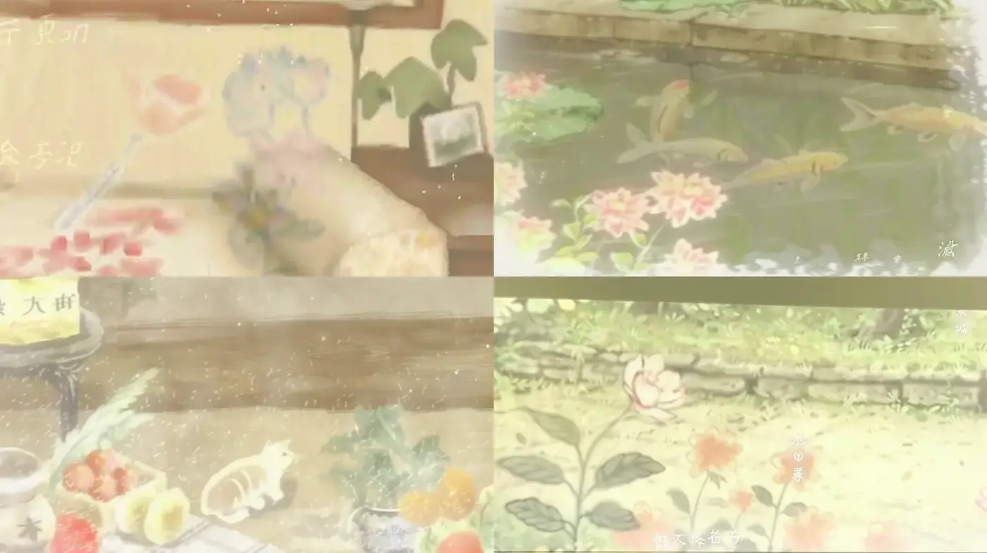 Serene Yet Whimsical Art with a Touch of Nature - Midjourney sref style