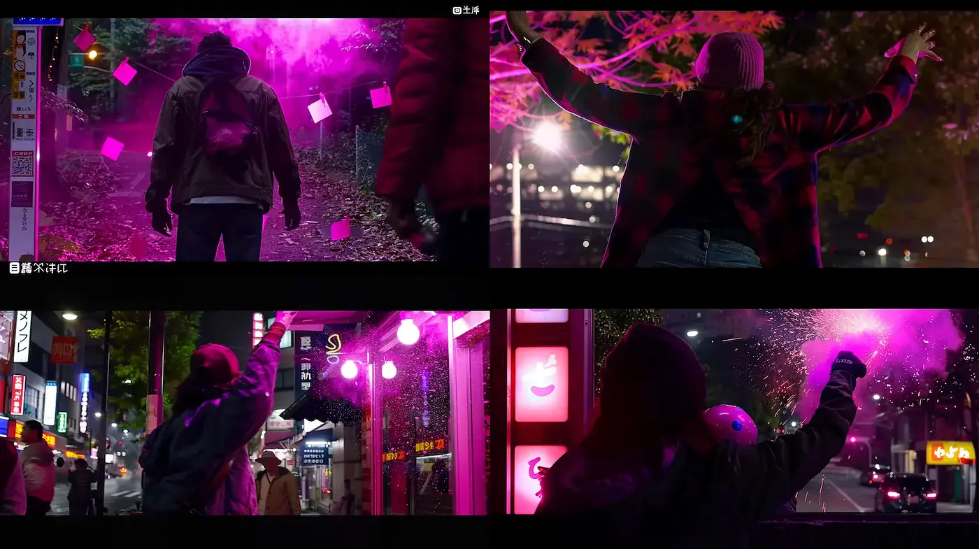 Futuristic urban aesthetics with a touch of surreal vibrancy - Midjourney sref style