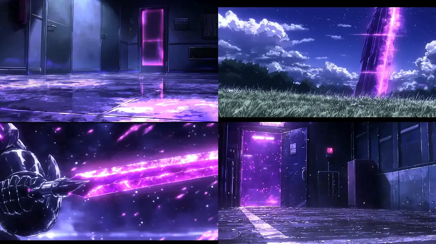 Neon-Noir Dreamscape: A Cyberpunk Vision with a Touch of Anime Aesthetics - Midjourney sref style