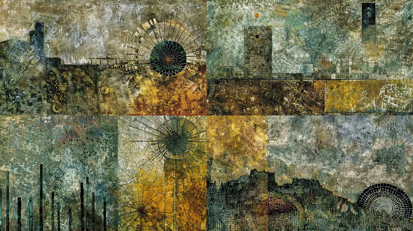 Antique Mechanica: A Symphony of Rust and Patina - Midjourney sref style