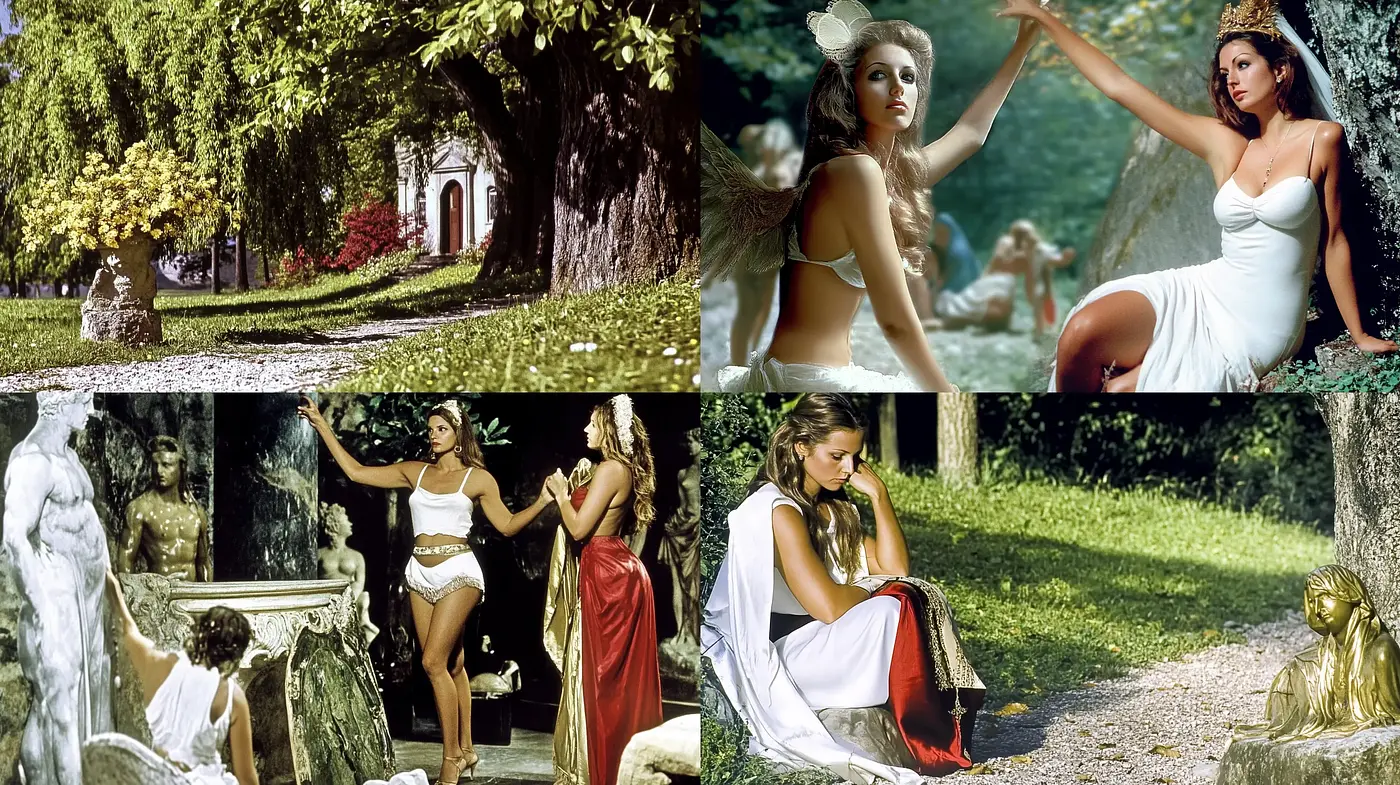 Dreamlike Reverie in Sun-kissed Sylphlike Elegance - Midjourney sref style