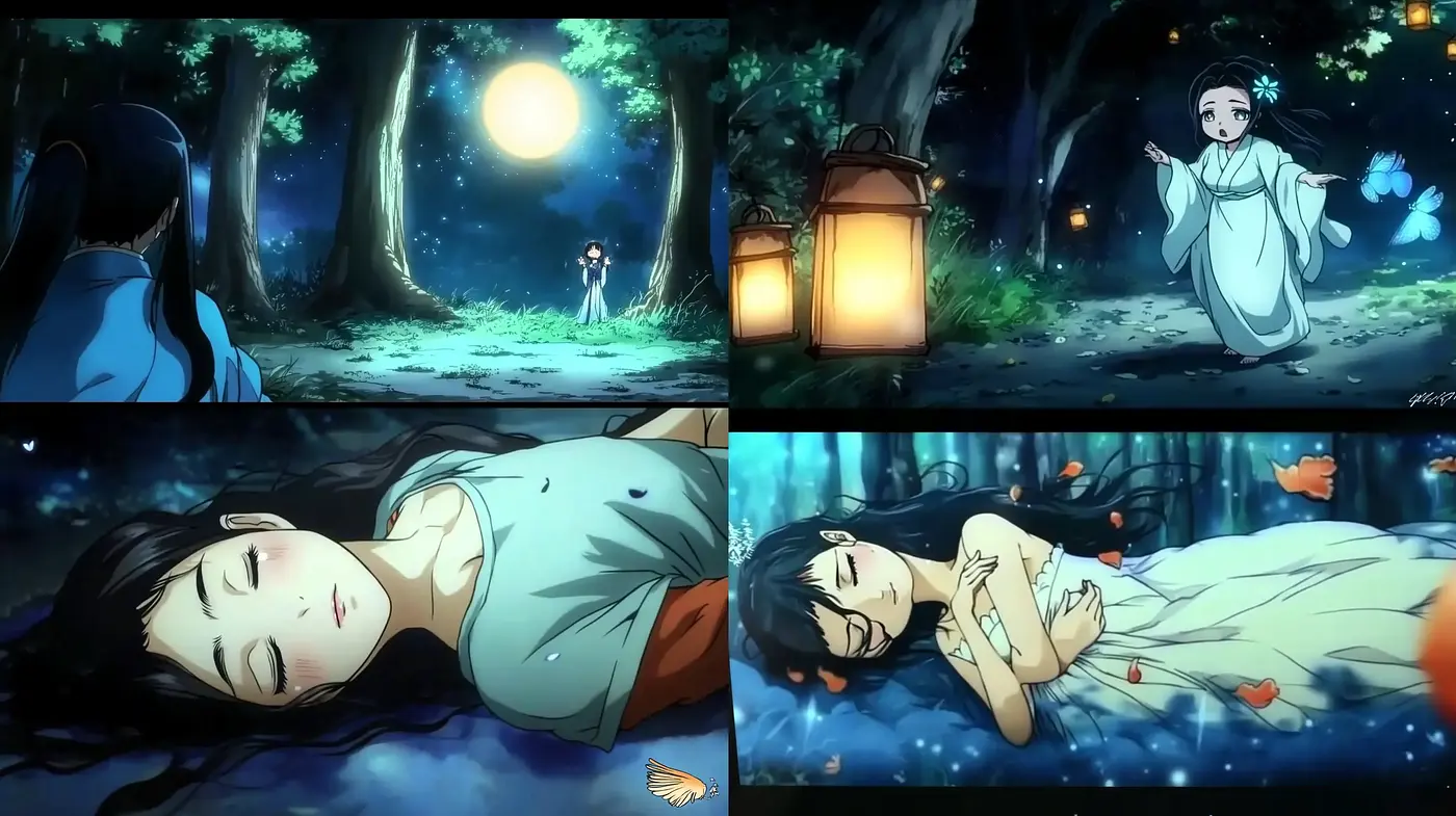 Enchanted Moonlit Anime Visions - Midjourney sref style