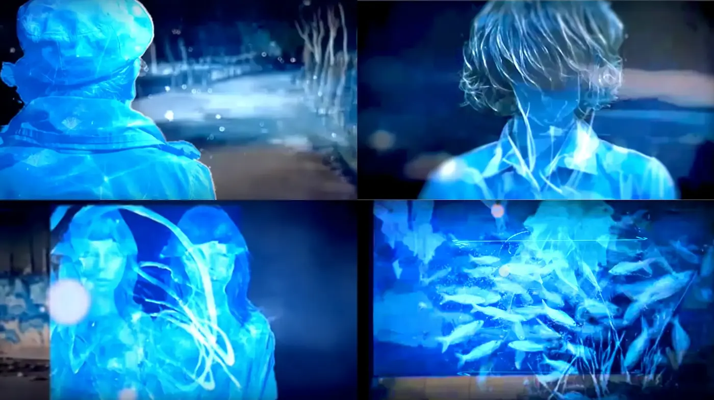 Ethereal Blue Imagery with Surrealist Influences and Dreamlike Textures - Midjourney sref style
