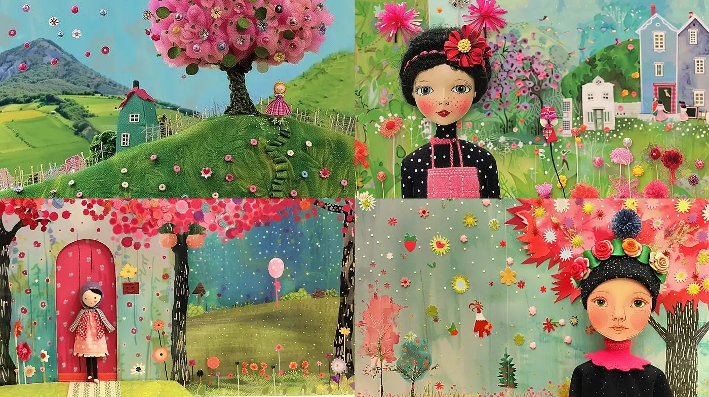 Enchanted Whimsical Storybook Landscapes and Portraits - Midjourney sref style