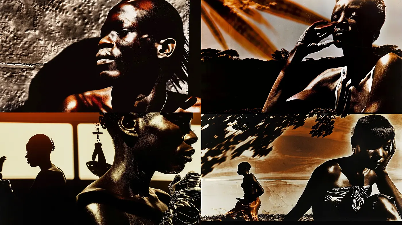 Sun-Drenched Sepia Harmonies in Cinematic Portraiture - Midjourney sref style