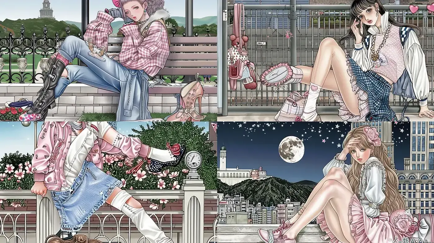 Charming Illustrations with a Contemporary Aesthetic and Whimsical Touch - Midjourney sref style