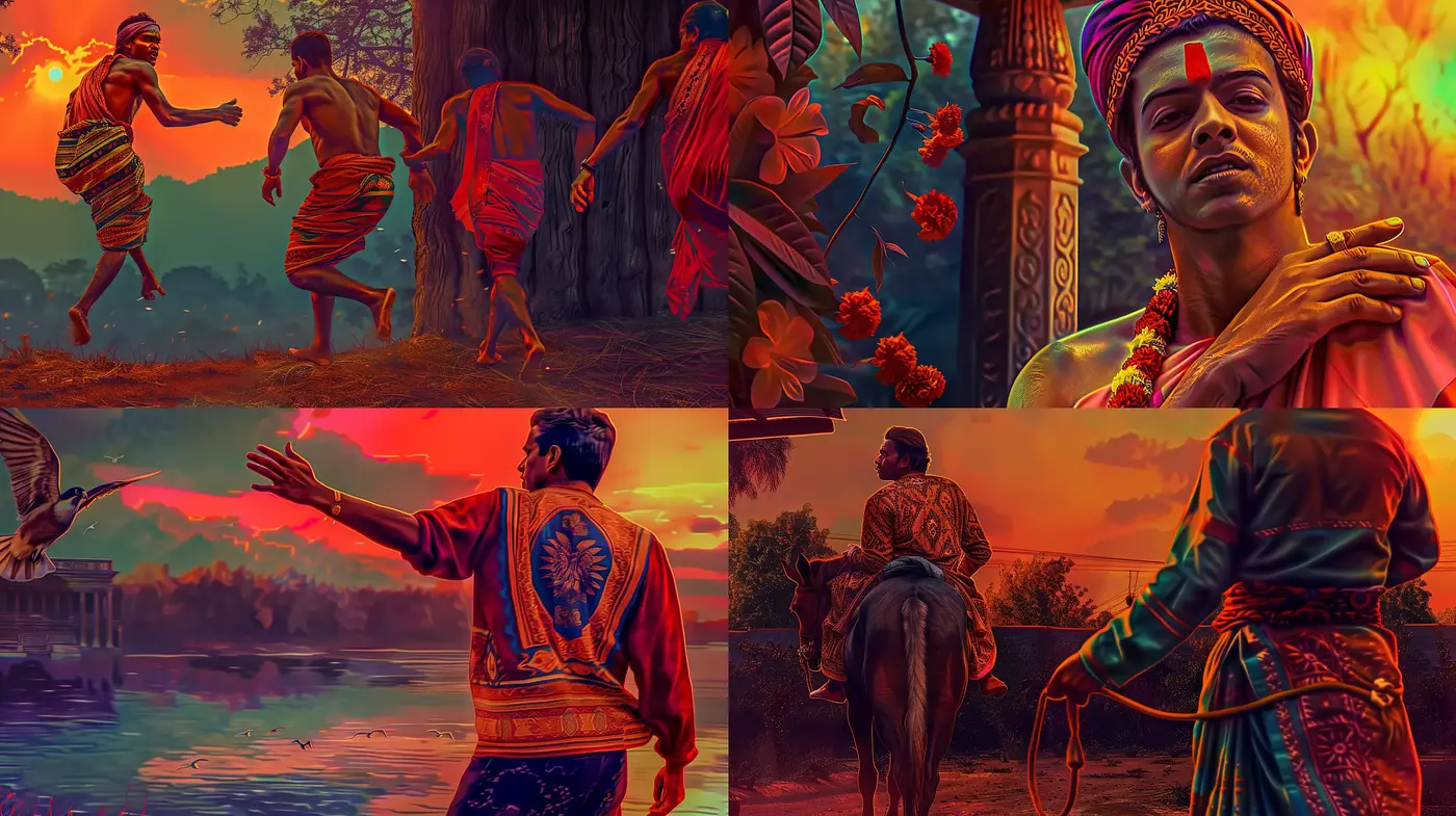 Vibrant Ethereal Essence in Digital Tapestry - Midjourney sref style