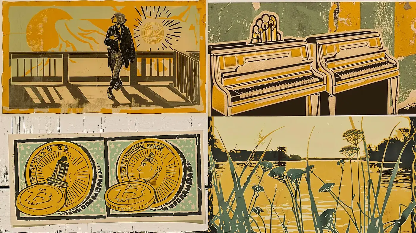 Stylized Vintage Illustrations with Whimsical Elements - Midjourney sref style