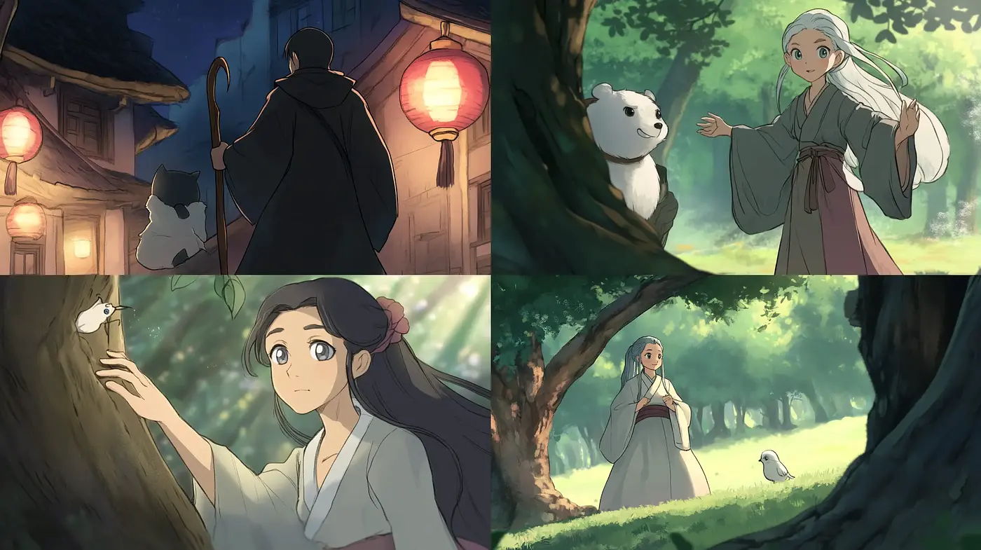 Enchanting Tales of Ghibli-esque Serenity - Midjourney sref style