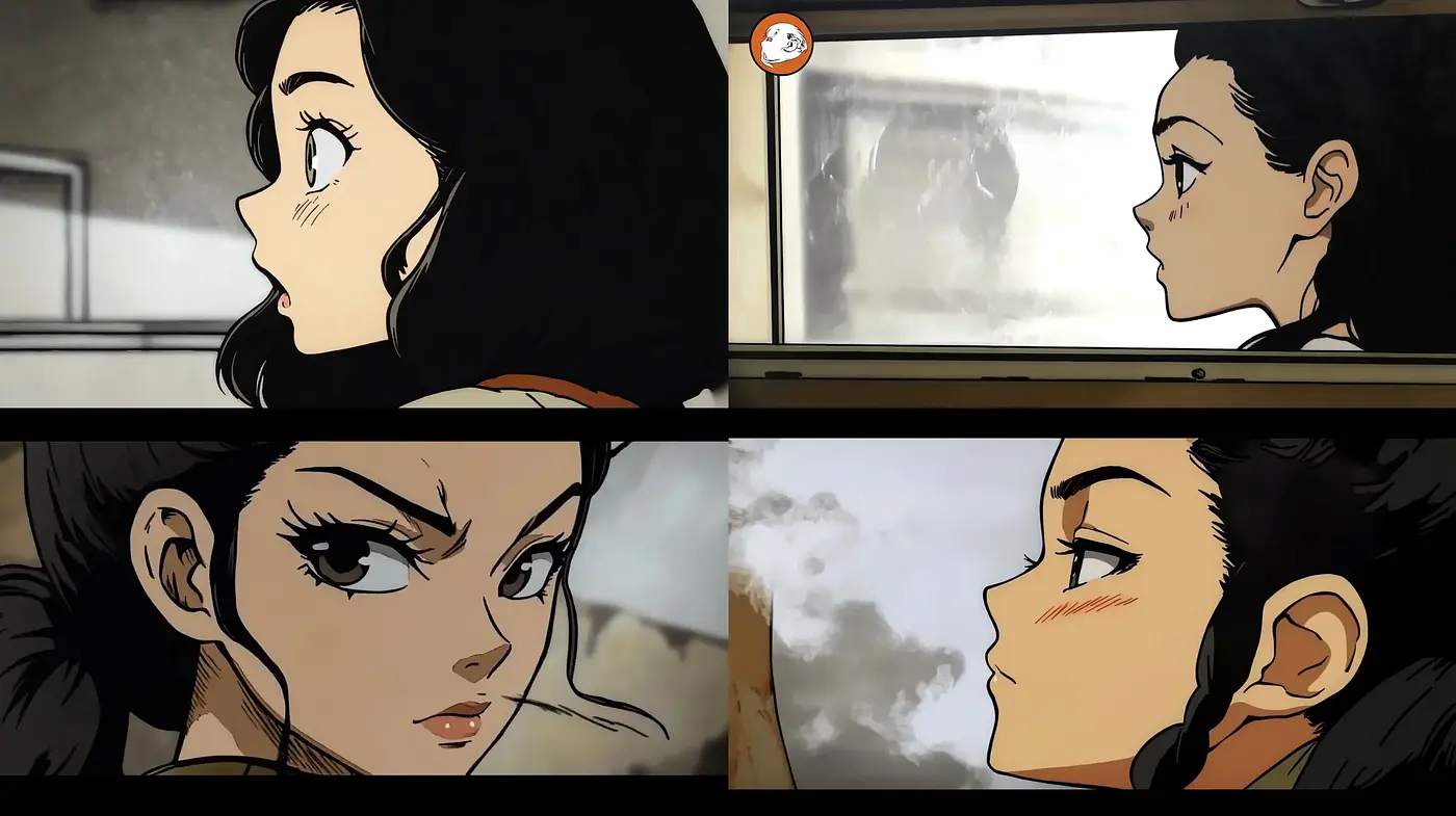 Consistent Anime Character Expression Across Varying Emotional Scenarios - Midjourney sref style