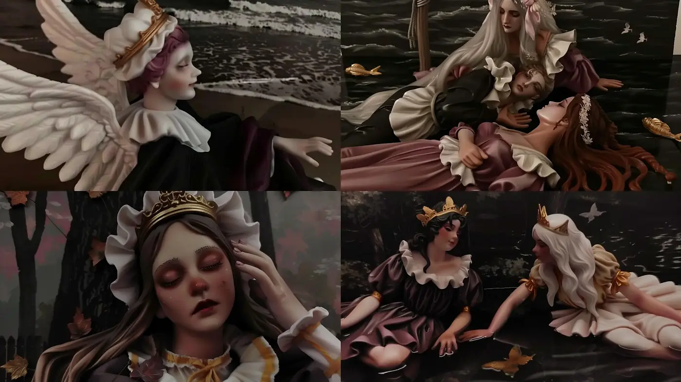 Baroque Elegance with Surreal Undertones - Midjourney sref style