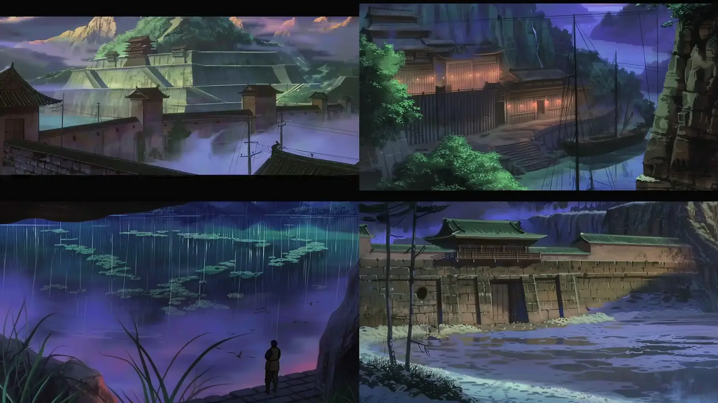 Ethereal Twilight Hues in Dreamlike Eastern Panoramas - Midjourney sref style