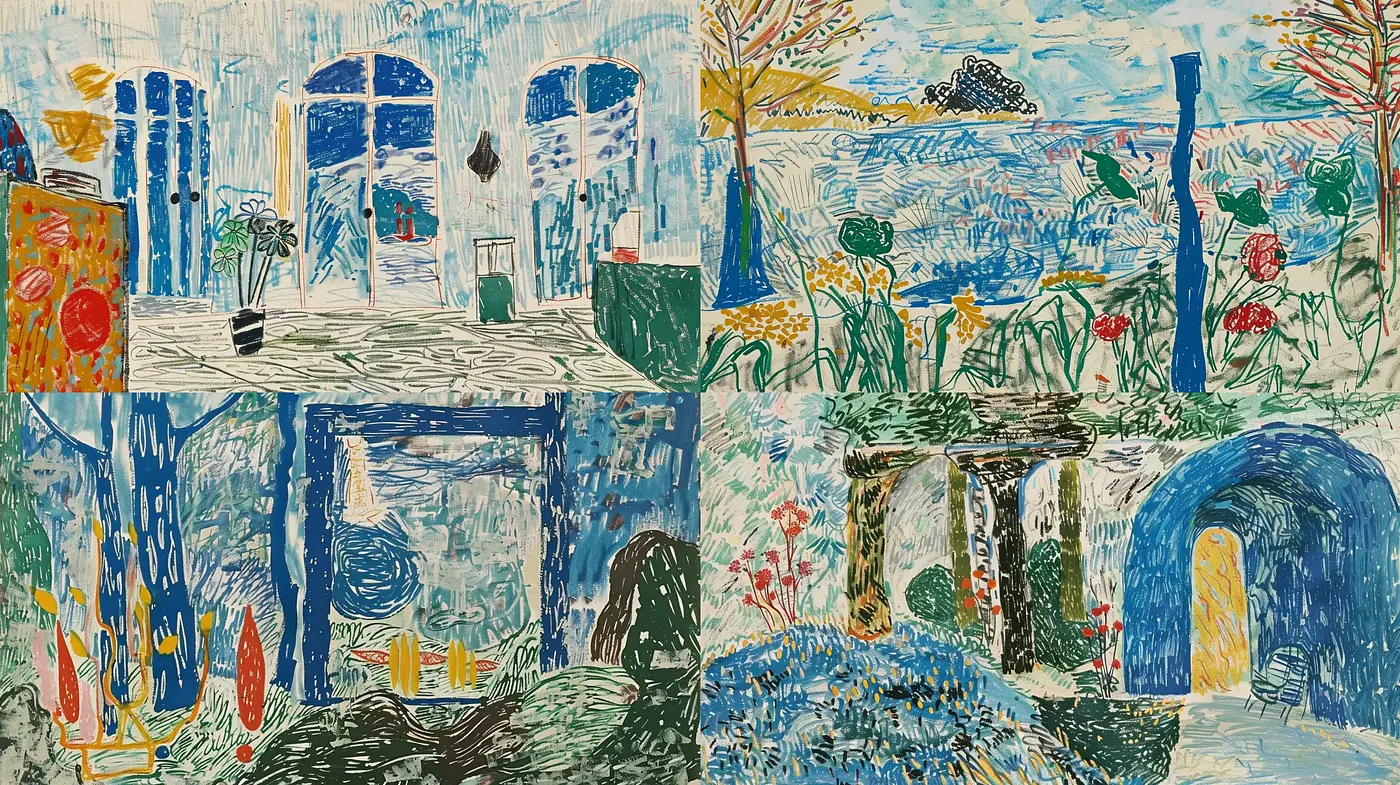 Vibrant Expressionist Brushwork with a Modern Twist - Midjourney sref style