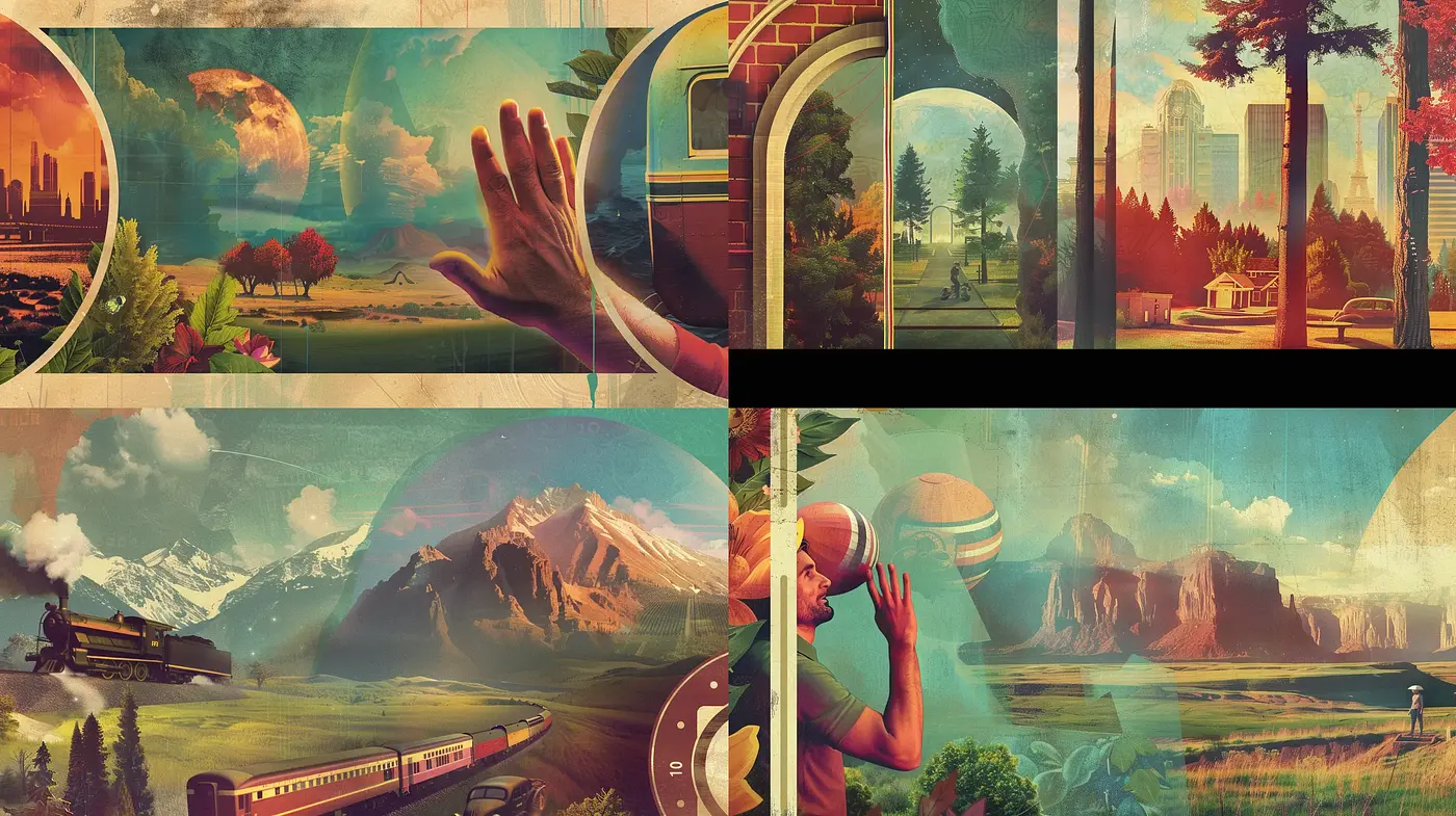 Whimsical Journey Through Stylized Landscapes - Midjourney sref style
