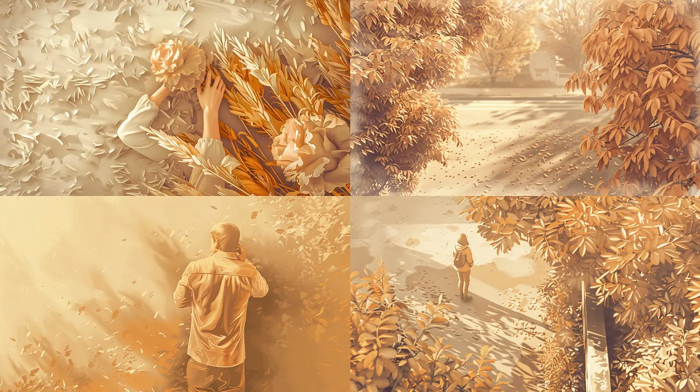 Sepia-Toned Dreamscape: A Homage to Nostalgic Serenity and Impressionist Textures - Midjourney sref style