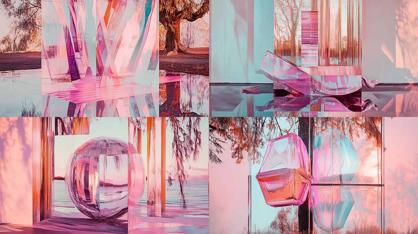 Surrealist Dreamscape in Pastel Twilight - Midjourney sref style