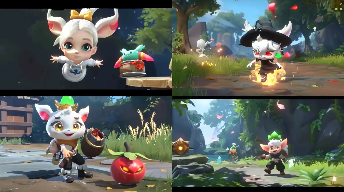Enchanted Forest Adventure in Stylized 3D Animation - Midjourney sref style