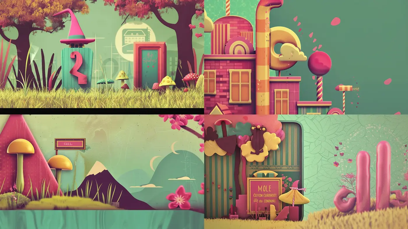 Surreal Pastel Dreamscapes - Midjourney sref style