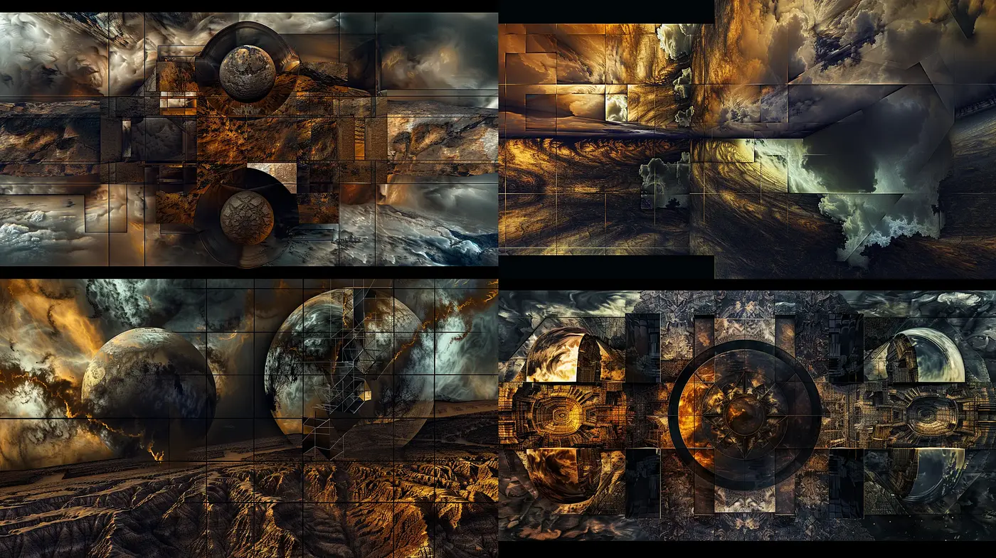 Dystopian Echoes in Surreal Mechanical Dreamscapes - Midjourney sref style
