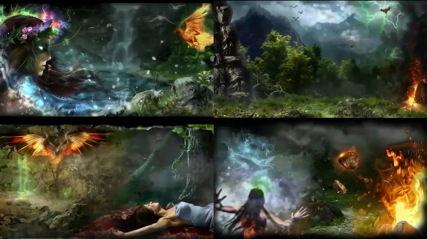 Ethereal Nature-infused Fantasia with Surreal Overtones - Midjourney sref style