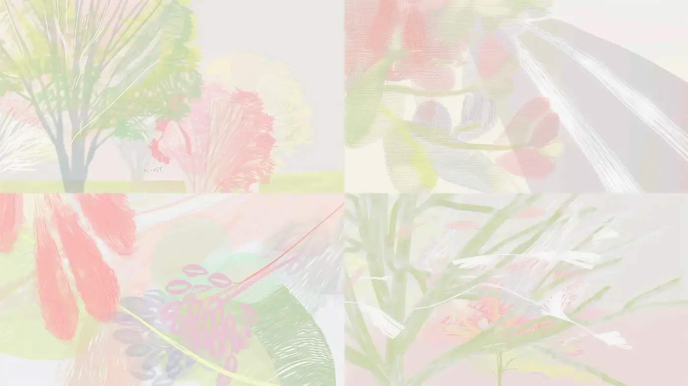 Pastel Floral Abstractions with Organic Textures - Midjourney sref style