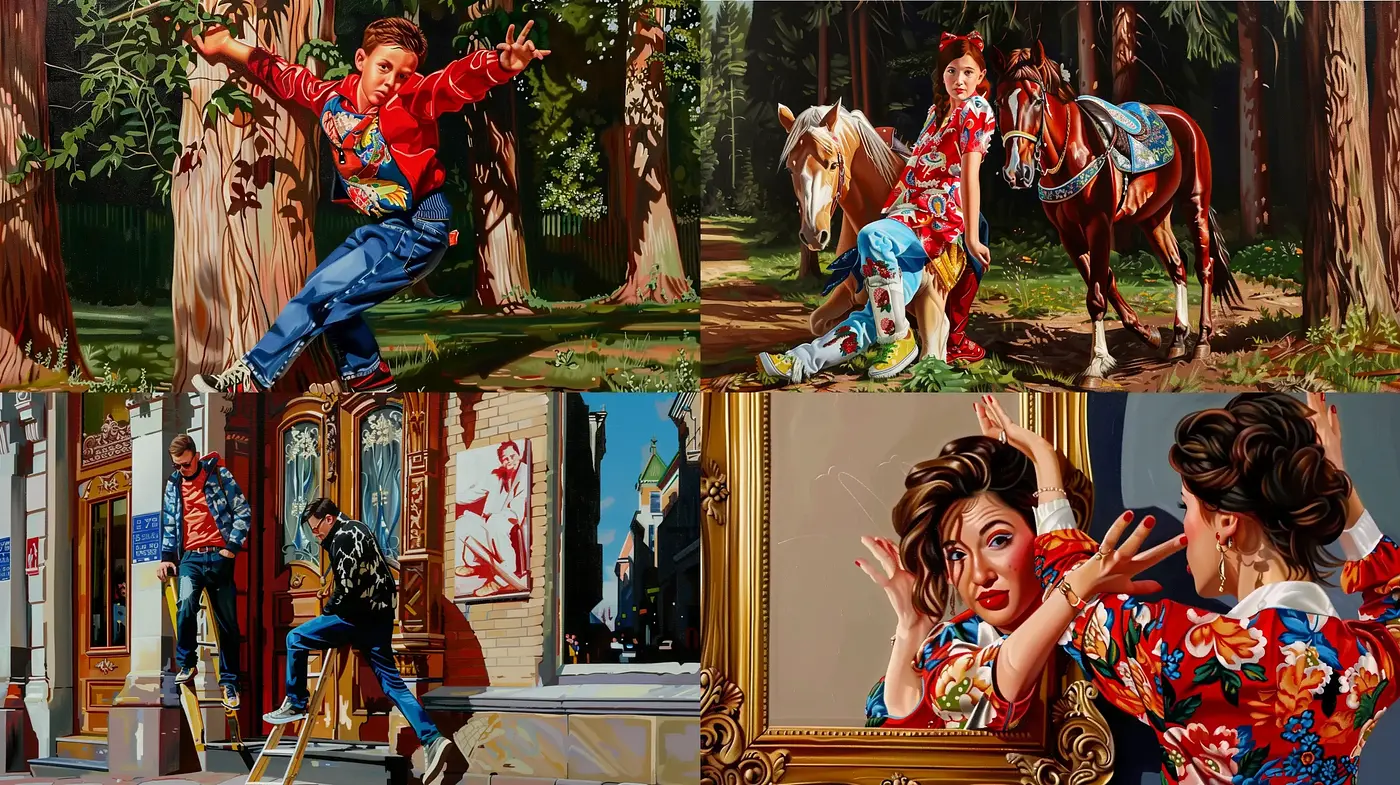 Vivid Storybook Realism with a Rich Chromatic Tapestry - Midjourney sref style