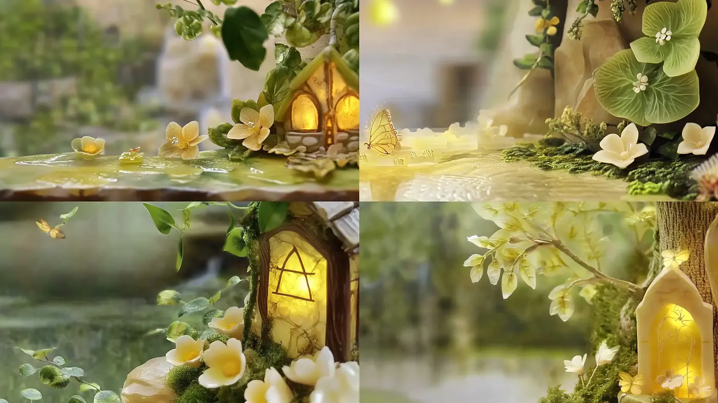 Enchanted Botanical Glow: A Dreamlike Fusion of Natural Elements and Soft Illumination - Midjourney sref style