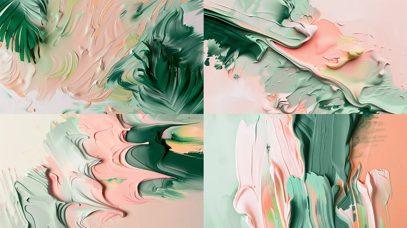 Swirling Abstract Whimsy: A Pastel Exploration of Dreamlike Textures - Midjourney sref style