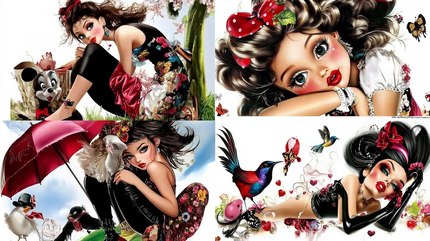 Enchanting Whimsicality: A Fusion of Vibrant Colors and Exuberant Fantasy - Midjourney sref style