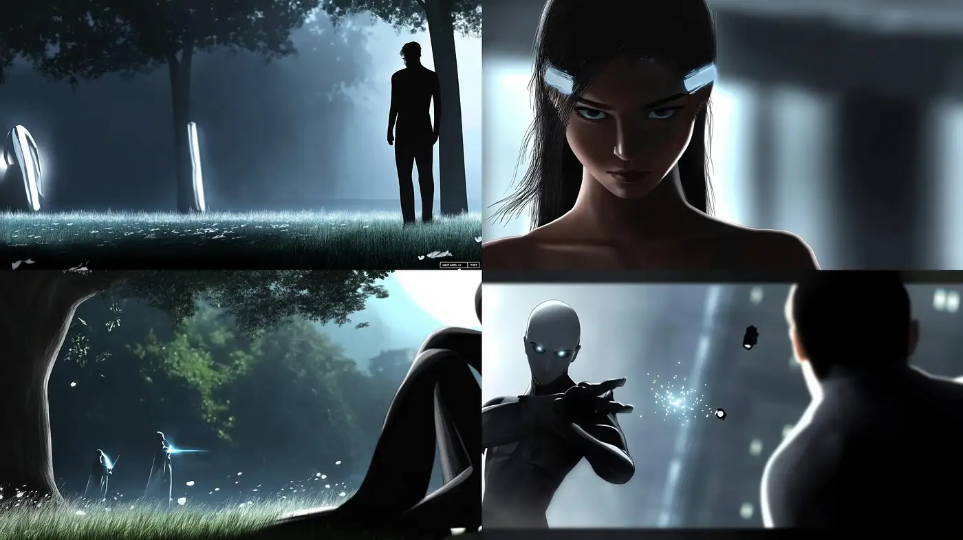 Ethereal Nocturne: A Fusion of Digital Modernism with a Sci-Fi Undercurrent - Midjourney sref style