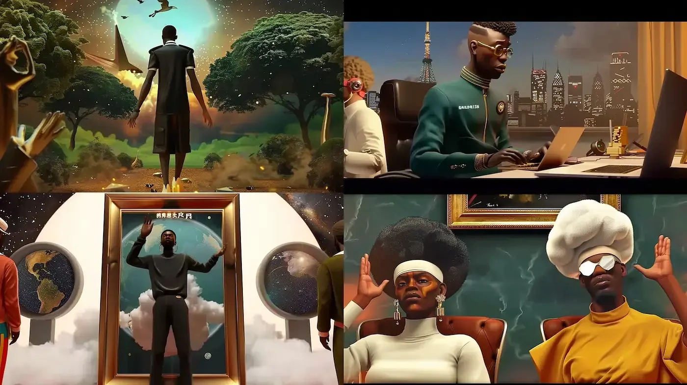 Stylized Digital Art Manifesting Depth and Culture with Retro Influences - Midjourney sref style