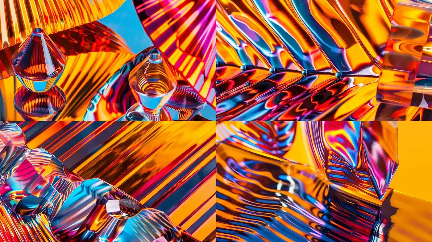 Futuristic Neon Flow: A Synthesis of Fluid Dynamics and Vibrant Hues - Midjourney sref style