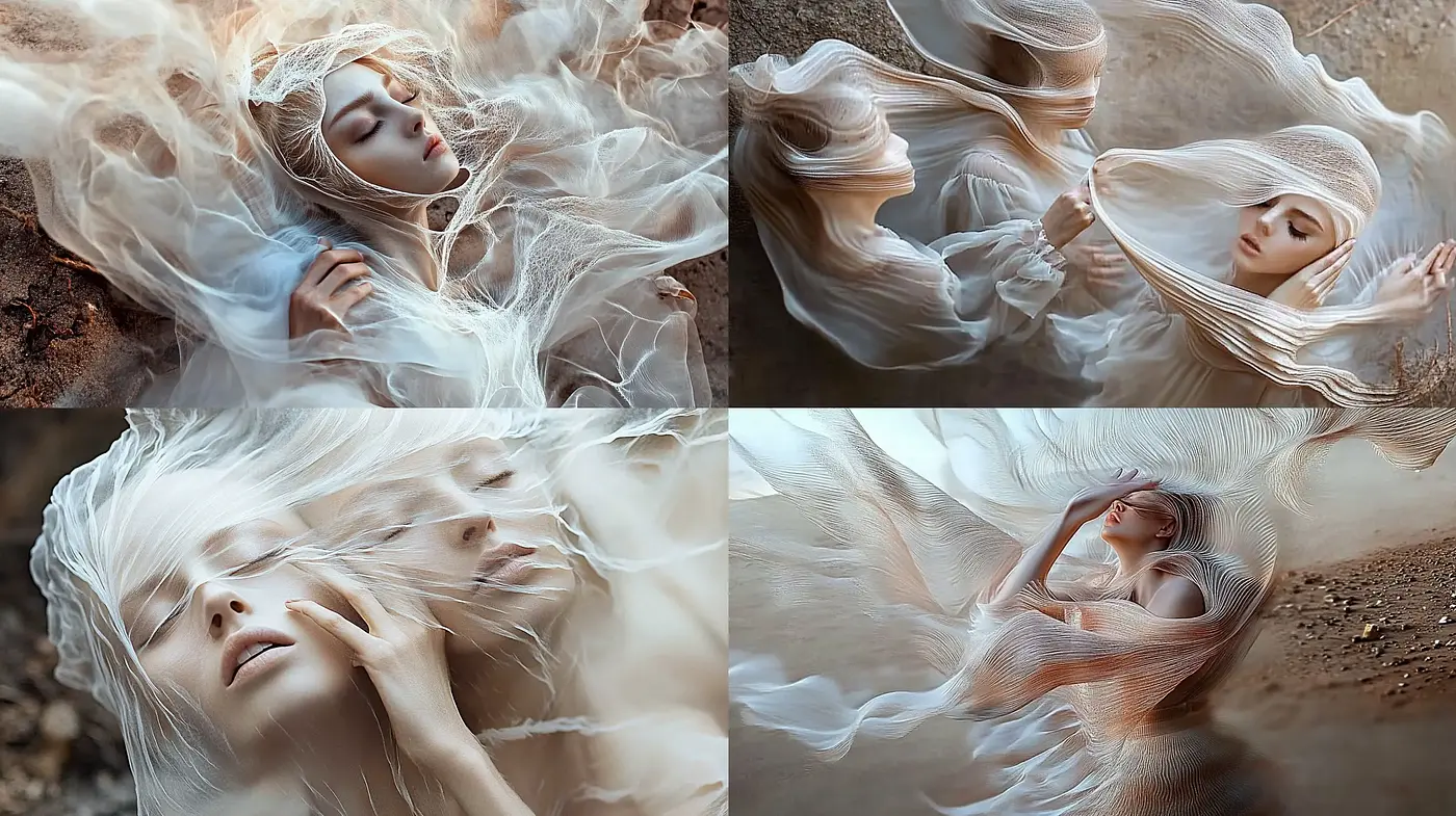 Ethereal Elegance in a Dreamlike Surrealism - Midjourney sref style