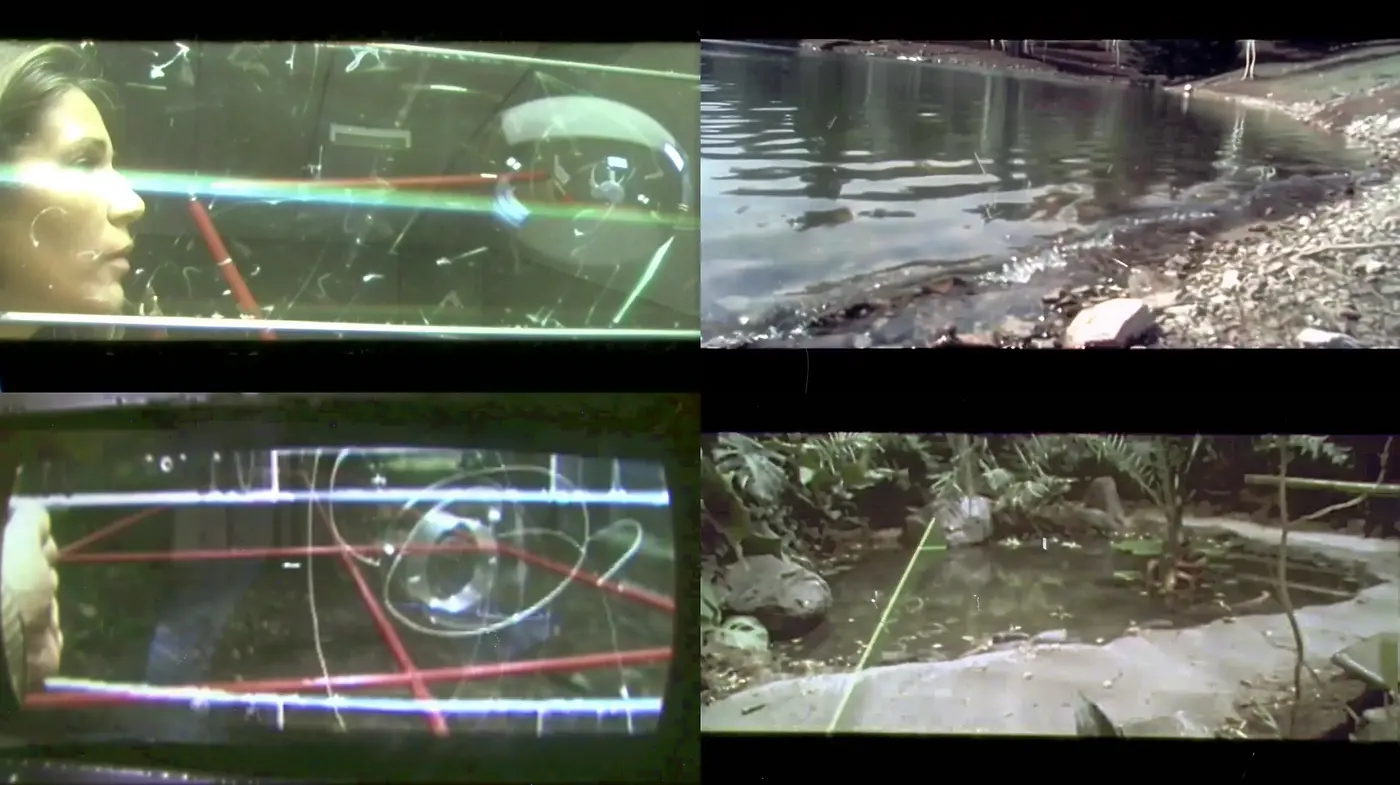 Cinematic Tapestry of Greens and Reflections - Midjourney sref style