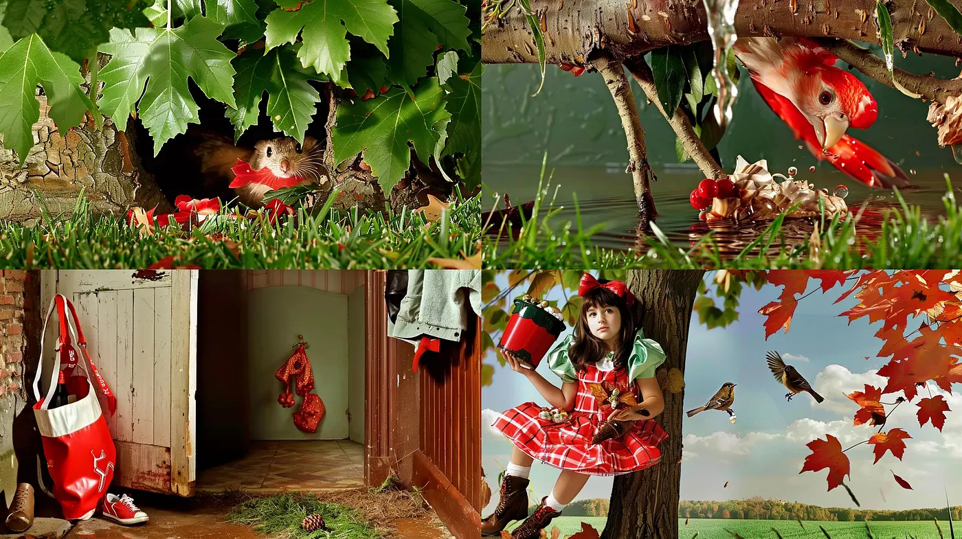 Harmonically Whimsical: A Journey Through Stylized Nature and Fiction - Midjourney sref style