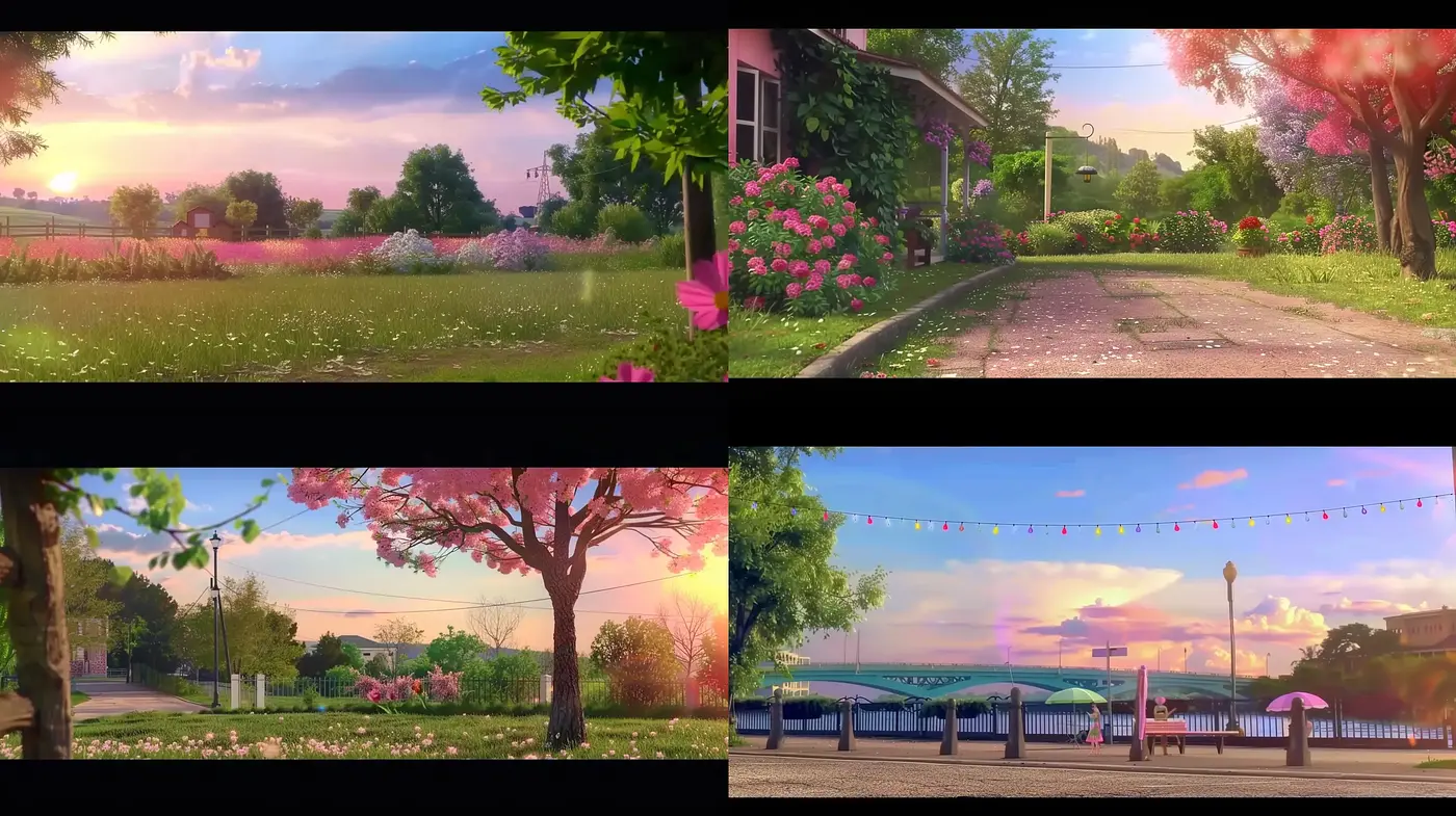 Dreamlike Pastel Vistas with Ethereal Lighting - Midjourney sref style