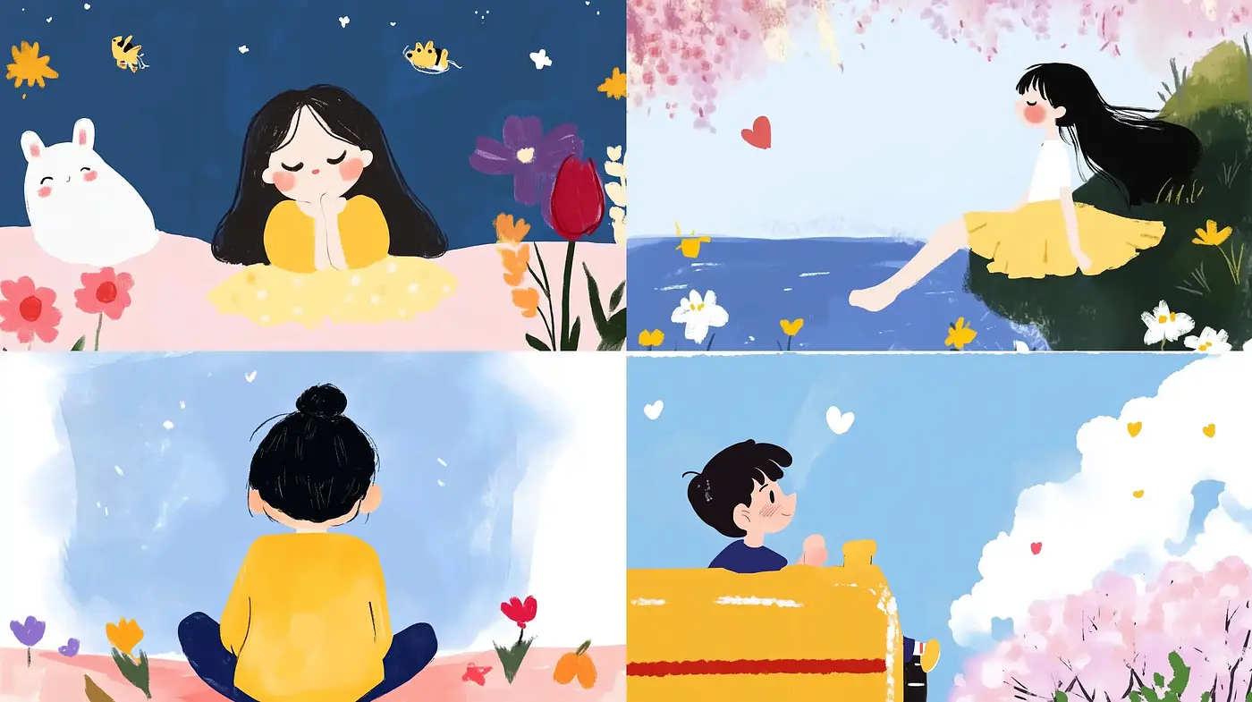 Whimsical Serenity: A Consistent Pastel Storybook Aesthetic - Midjourney sref style