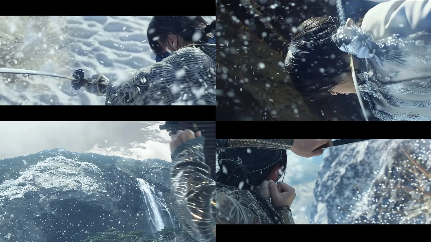 Ethereal Cinematic Reverie: A Fusion of Realism and Dreamlike Textures - Midjourney sref style