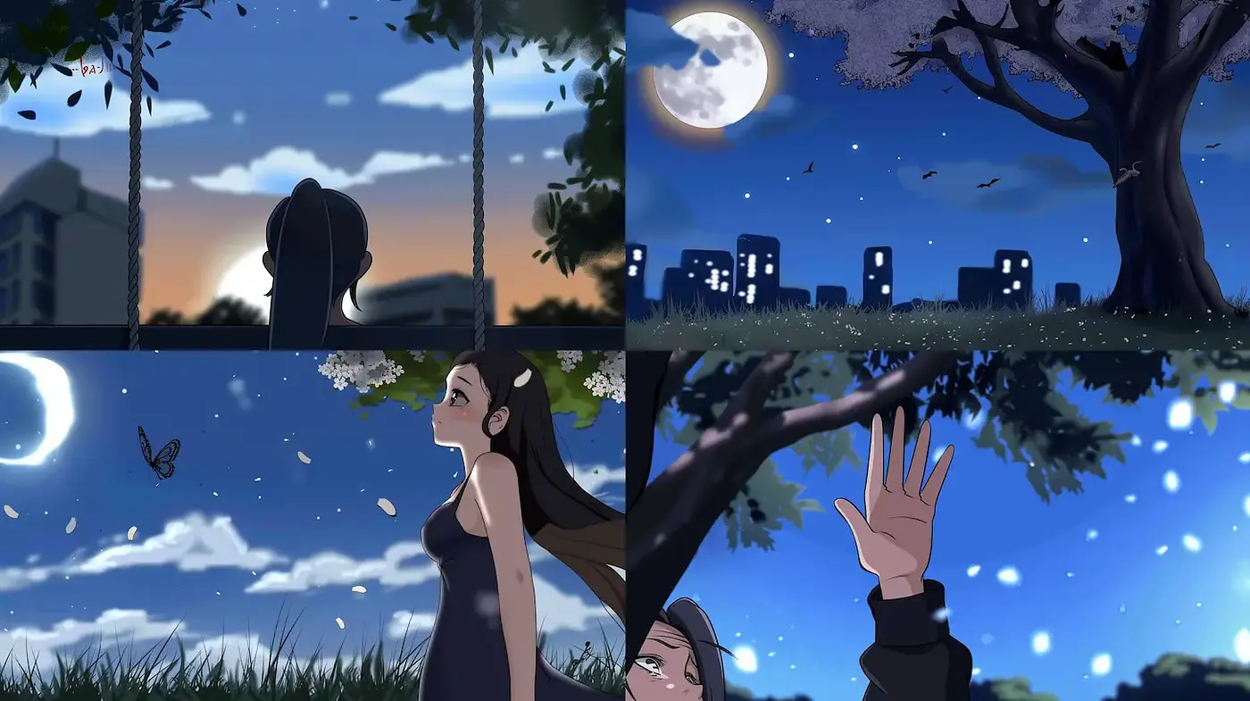 Nostalgic and Ethereal Animated Aesthetic with a Touch of Nature - Midjourney sref style
