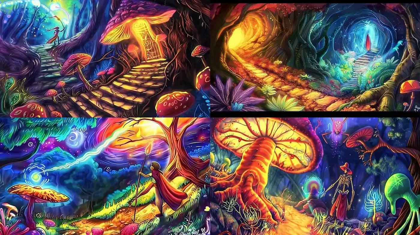 Luminous Dreamscape Fusion - Midjourney sref style