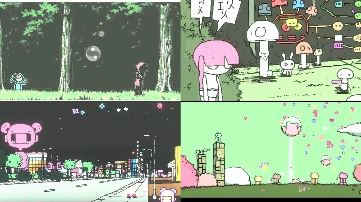 Whimsical and Playful Cartoon Aesthetic with Consistent Elements - Midjourney sref style