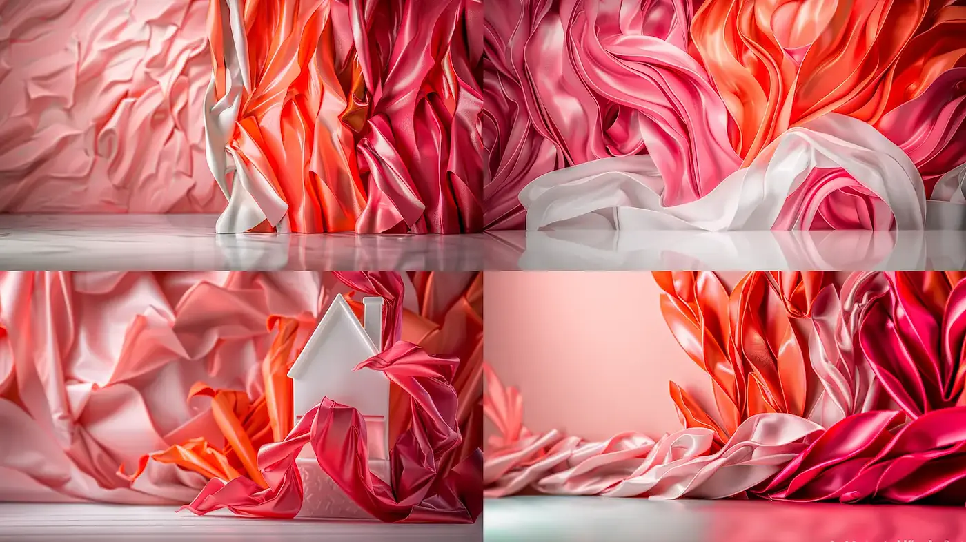 Fluid Elegance with Textural Harmony and Warm Color Tones - Midjourney sref style