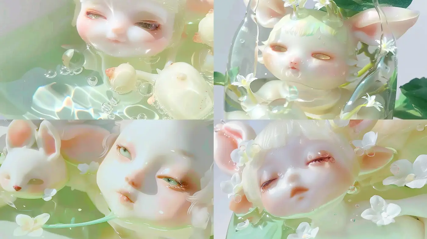 Ethereal Dreamscape with Pastel Surrealism - Midjourney sref style