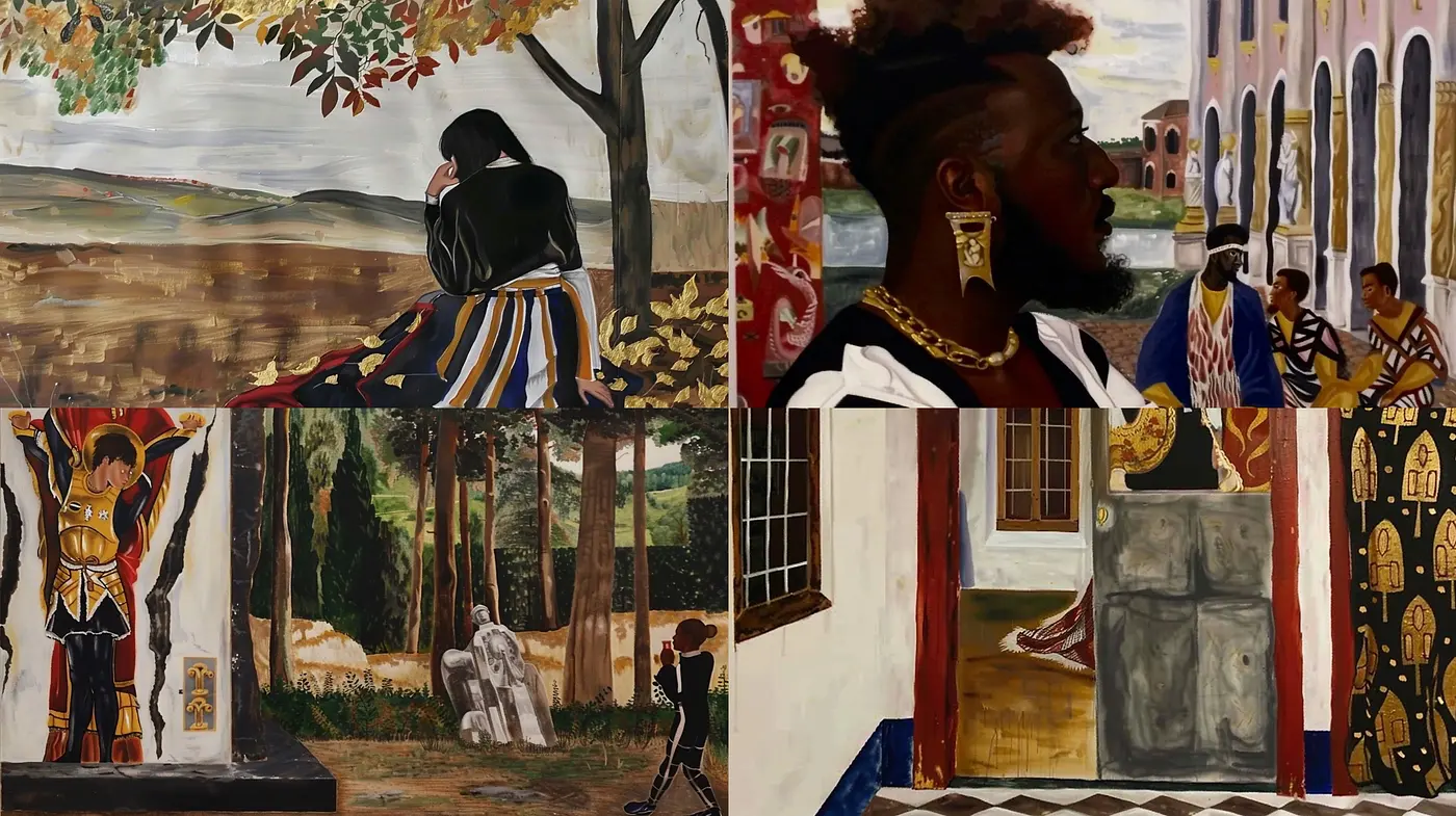 Autumnal Hues in Stylized Nostalgia: A Fusion of Modern and Classical Visions - Midjourney sref style