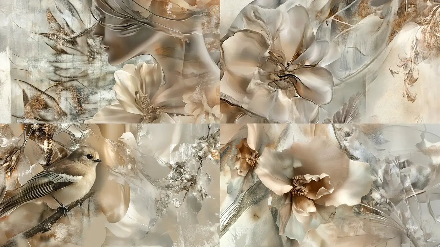 Ethereal Elegance in Sepia Tones - Midjourney sref style