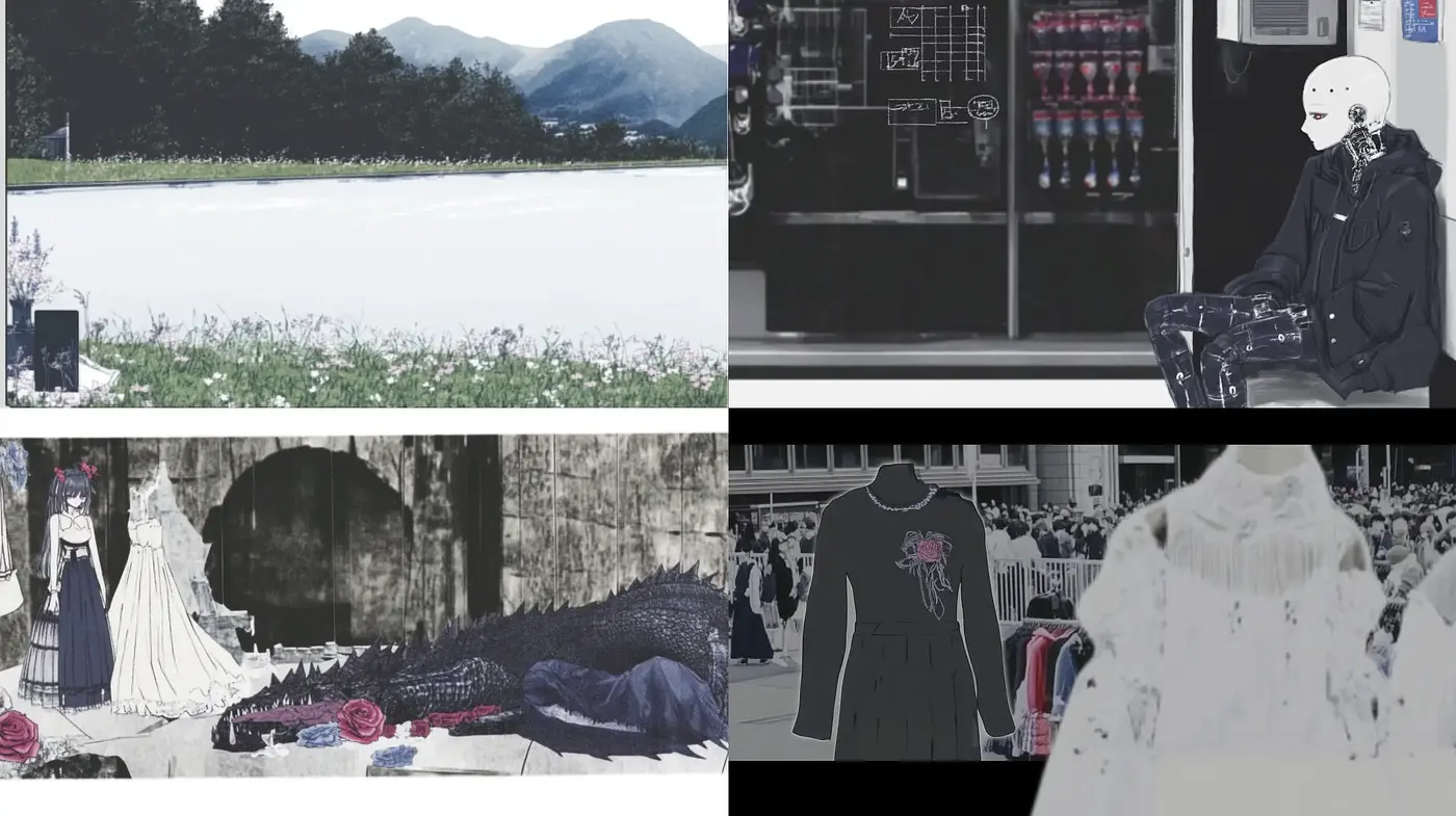 Monochrome Elegance with Surreal Overtones - Midjourney sref style